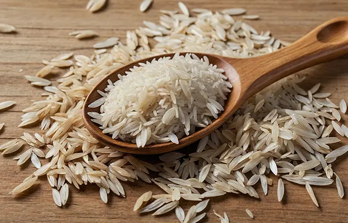 Natural Whole Grain Rice Photo image
